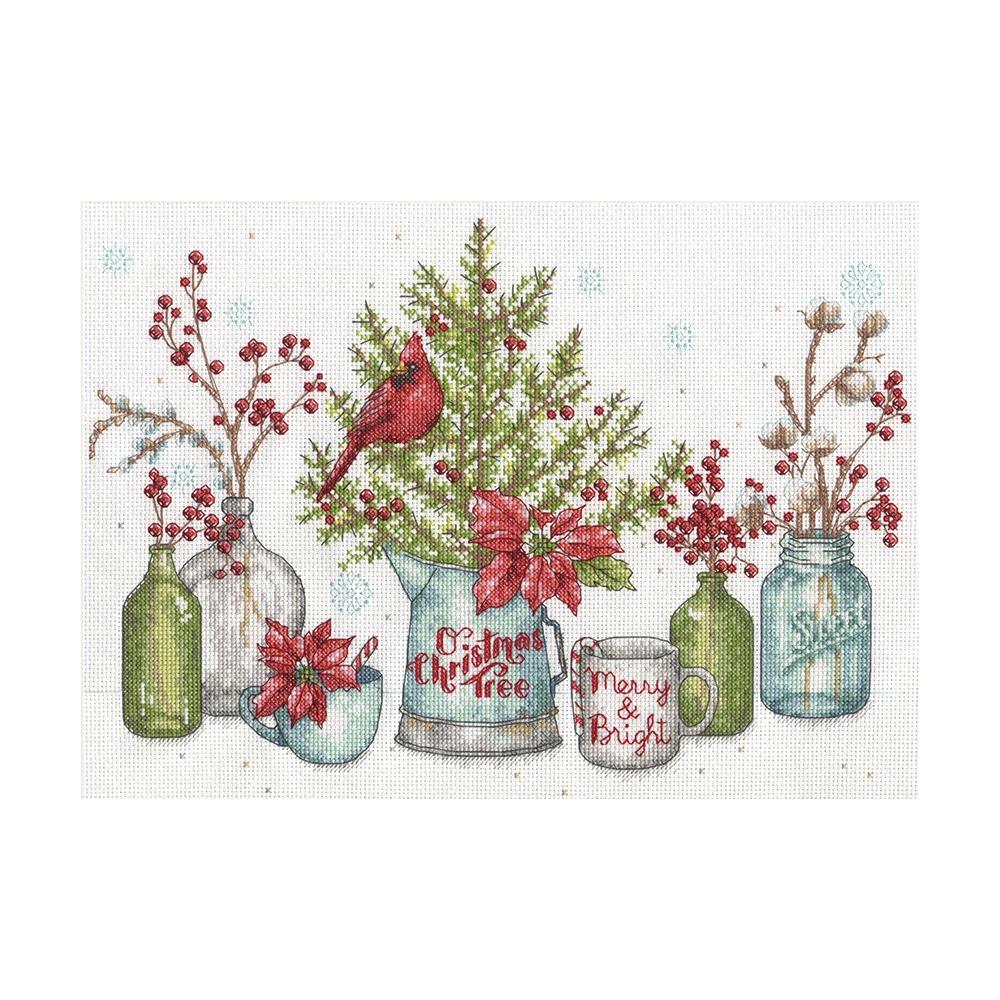 Birds And Berries Counted Cross Stitch Kit